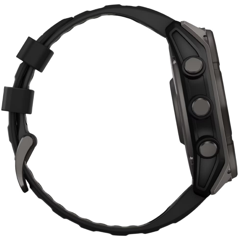 Relógio GPS Garmin Fenix 8 51mm Solar Sapphire - Carbon Gray DLC Titanium/Black Pebble Gray (010-02907-10) 3