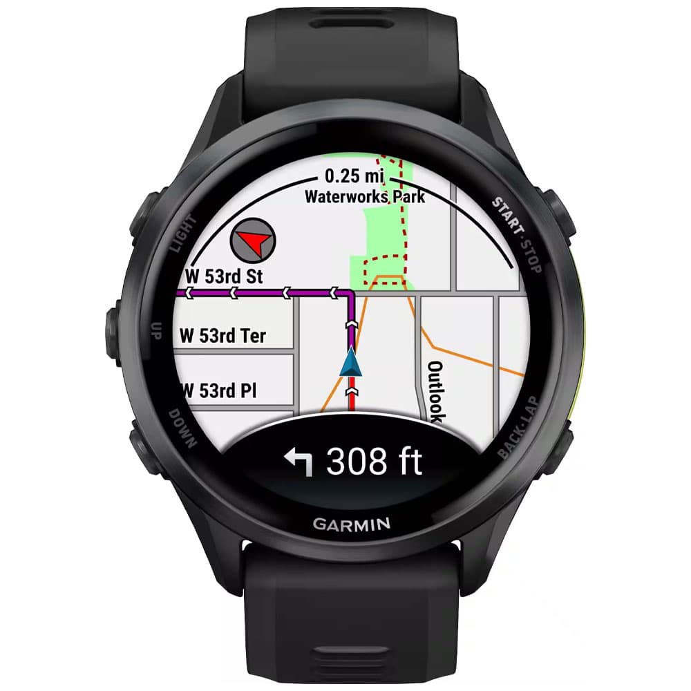 Relógio GPS Garmin Forerunner 970 010-02969-00 - Titanium Gray / Black / Translucent Whitestone Band 2