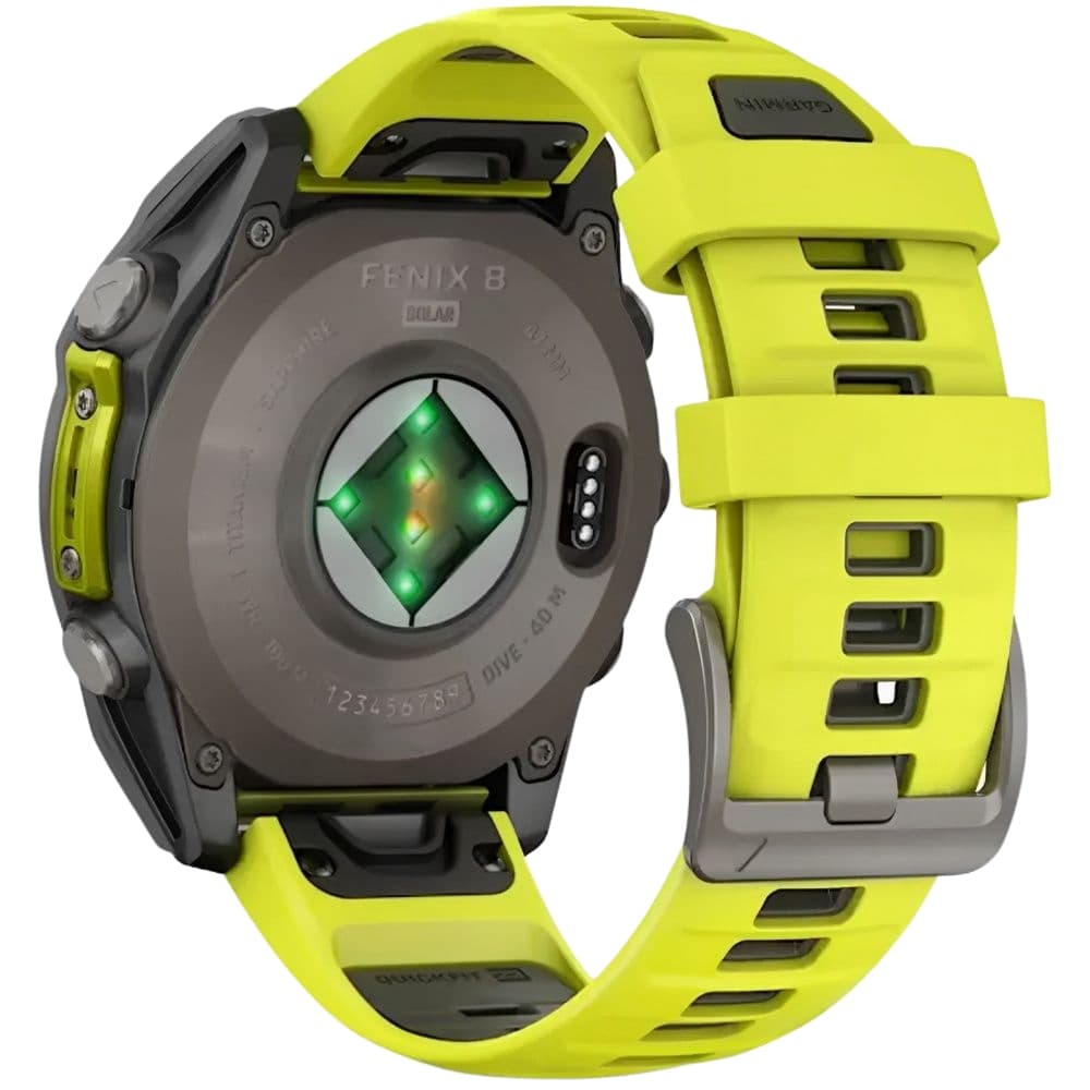 Relógio GPS Garmin Fenix 8 47mm Solar Sapphire 010-02906-20 - Titanium/Graphite Yellow 4