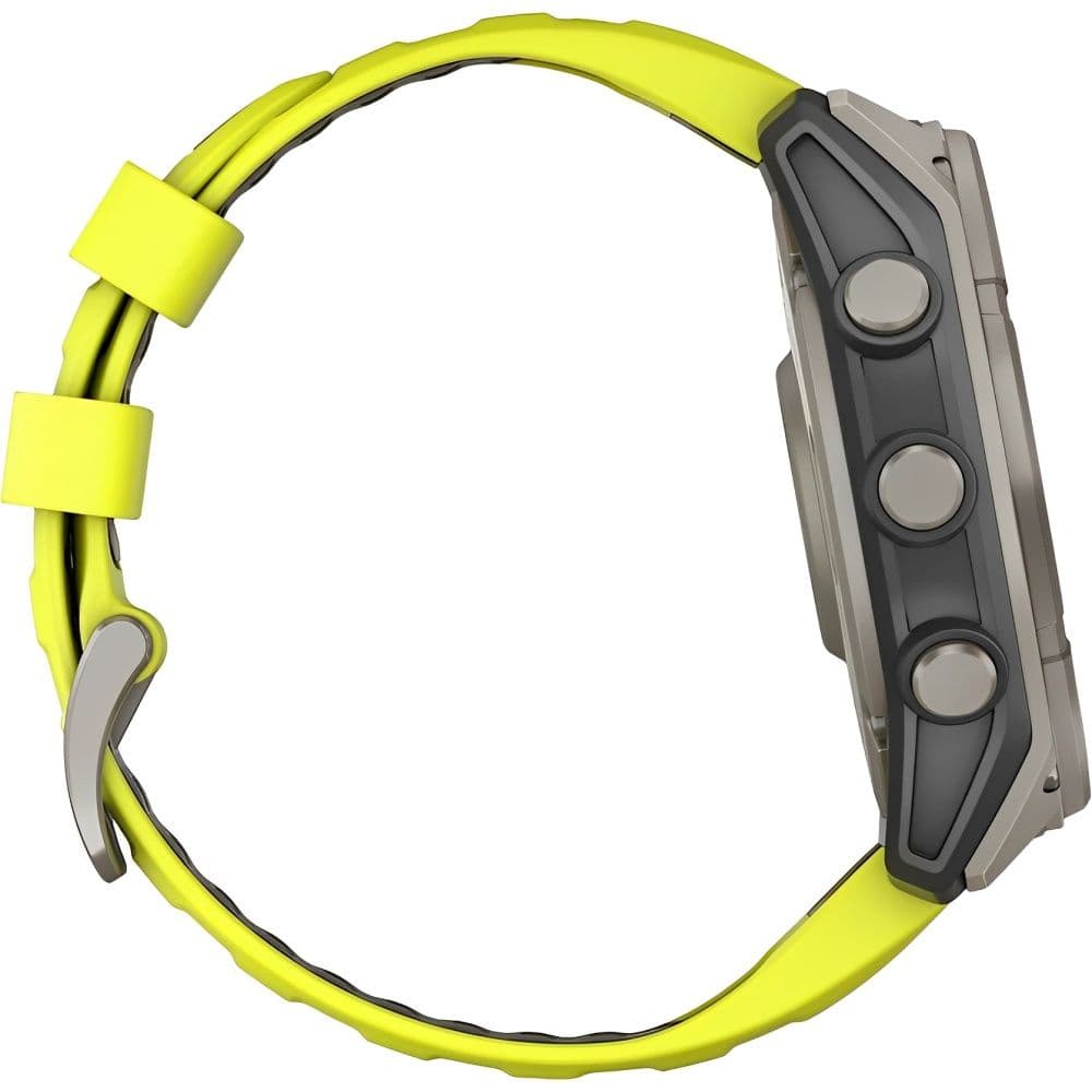 Relógio GPS Garmin Fenix 8 51mm Solar Sapphire 010-02907-20 - Titanium/Graphite Yellow 3