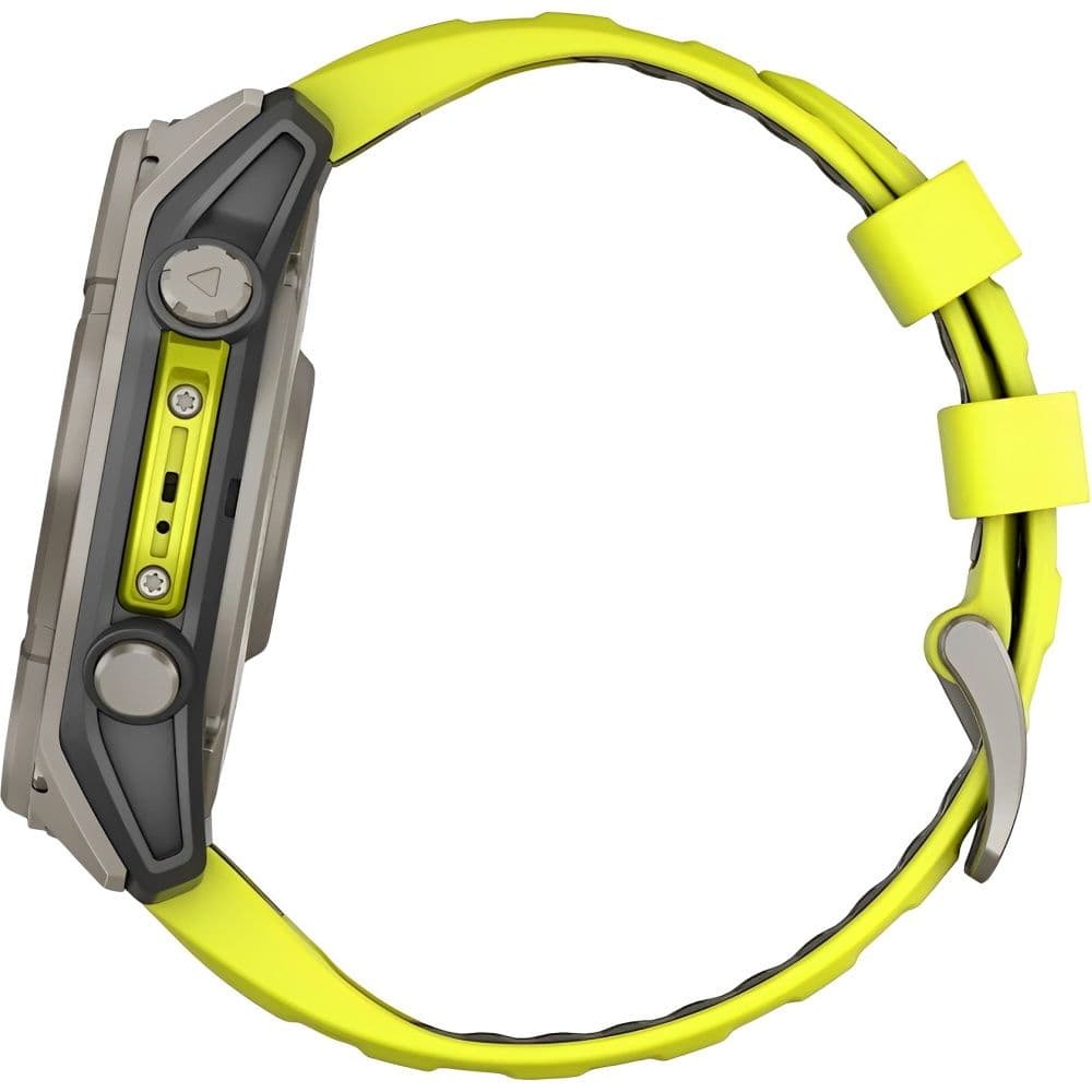 Relógio GPS Garmin Fenix 8 51mm Solar Sapphire 010-02907-20 - Titanium/Graphite Yellow 4
