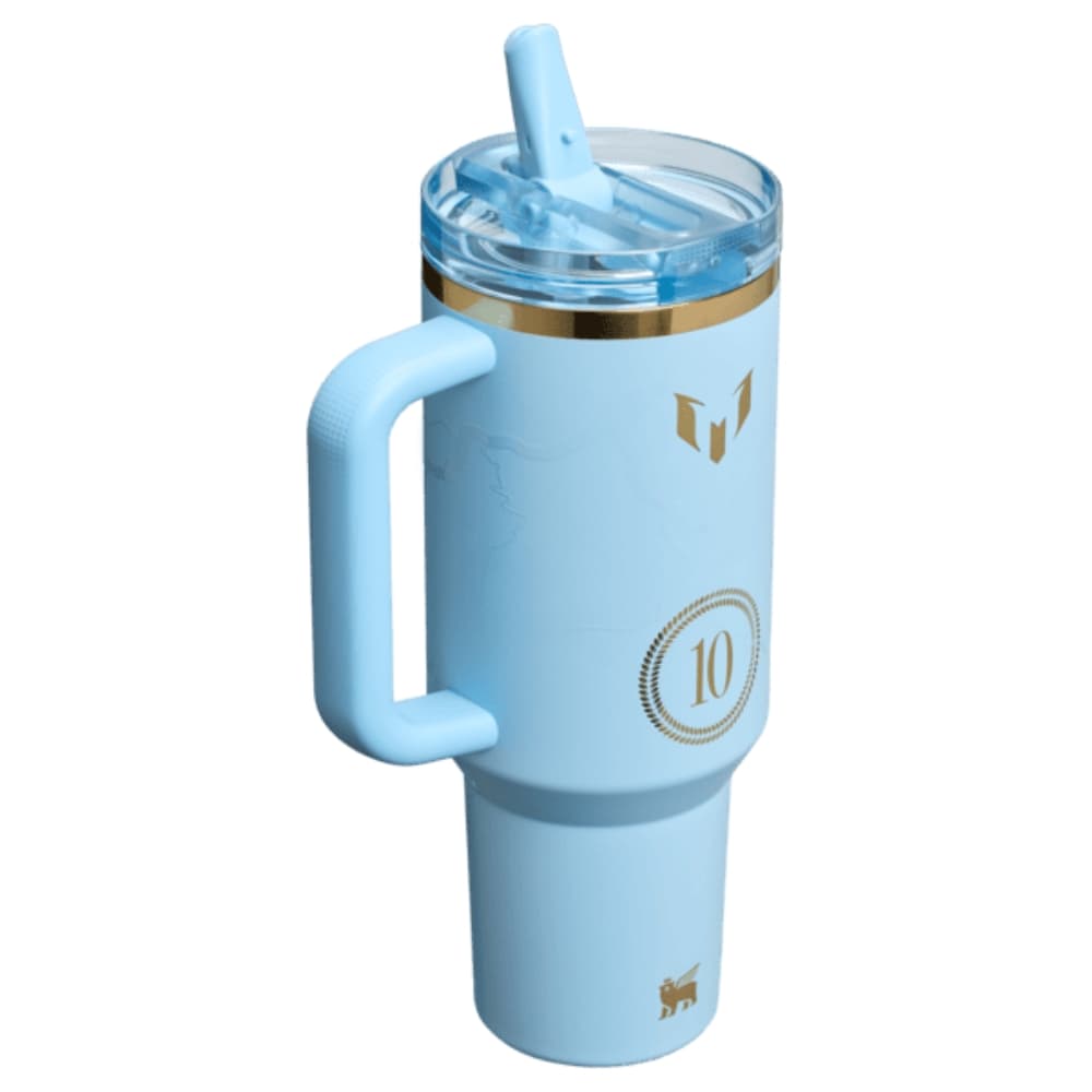 Copo Térmico Stanley × Messi The Flip Straw Quencher Protour Tumbler 1.18L - Striker Blue 2