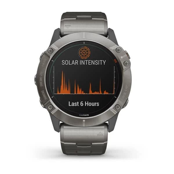 Reloj GPS Garmin Fénix 6X Pro Solar Edition Titanium 2
