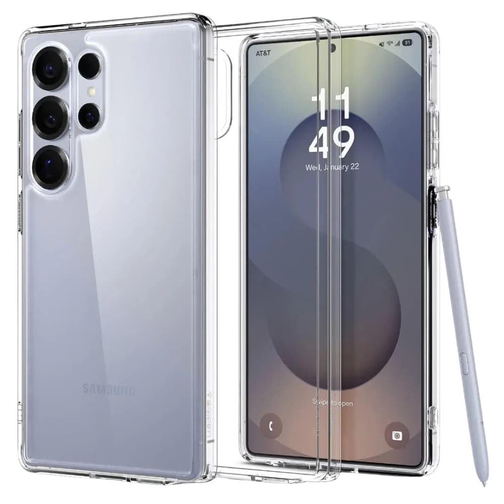 Capa Spigen Galaxy S25 Ultra ACS08973 Crystal Hybrid - Crystal Clear 4