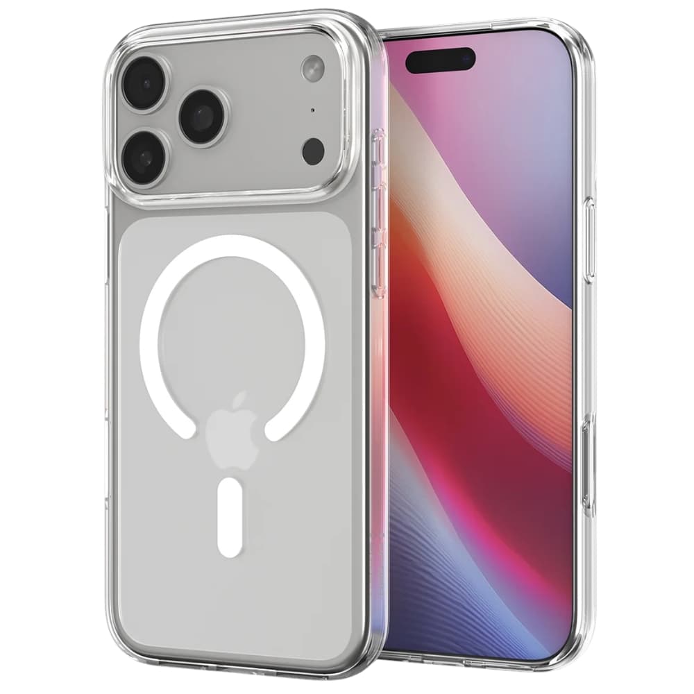 Capa Spigen iPhone 17 Pro Max Crystal Flex MagFit ACS09598 - Clear White 2