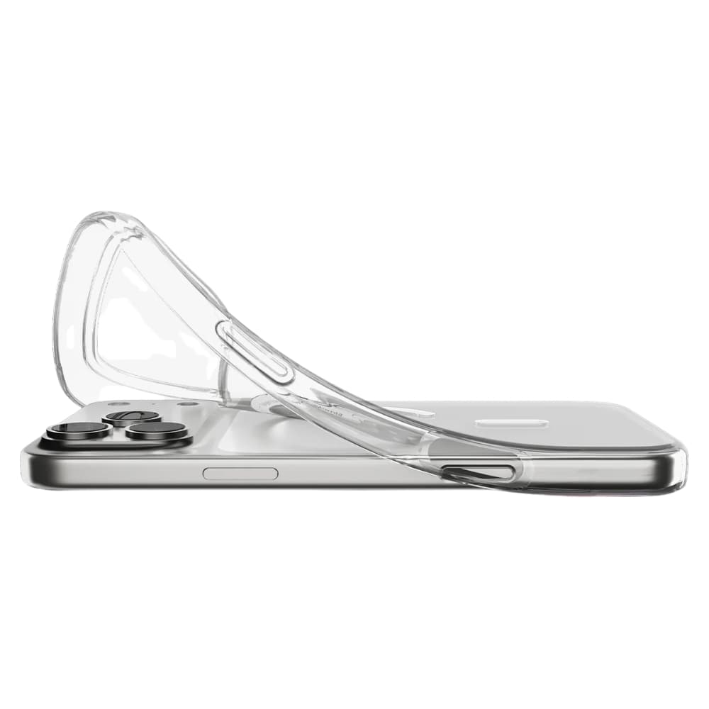 Capa Spigen iPhone 17 Pro Max Crystal Flex MagFit ACS09598 - Clear White 3