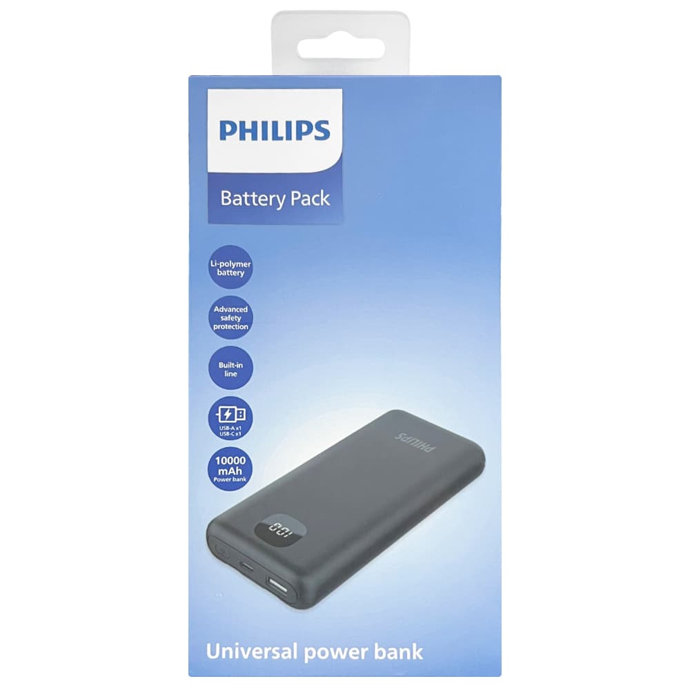 Carregador Portátil Philips DLP8716CB/70 10.000mAh - Black 2
