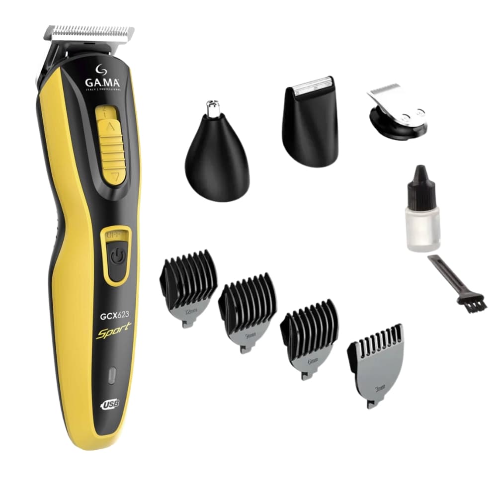 Cortador de Cabelo Gama GCX623 Sport - Yellow/Black 3
