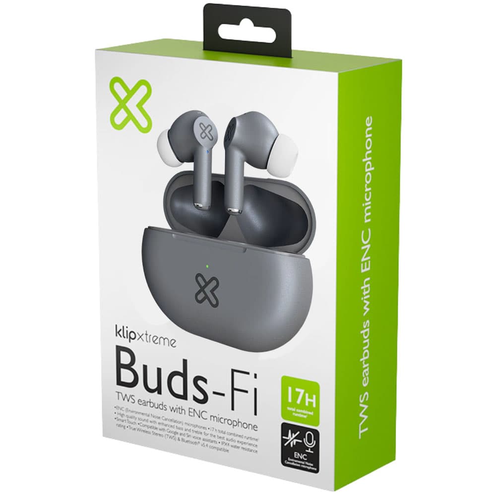 Fone de Ouvido Klip Xtreme Buds-Fi KTE-015GR Bluetooth - Gray 4