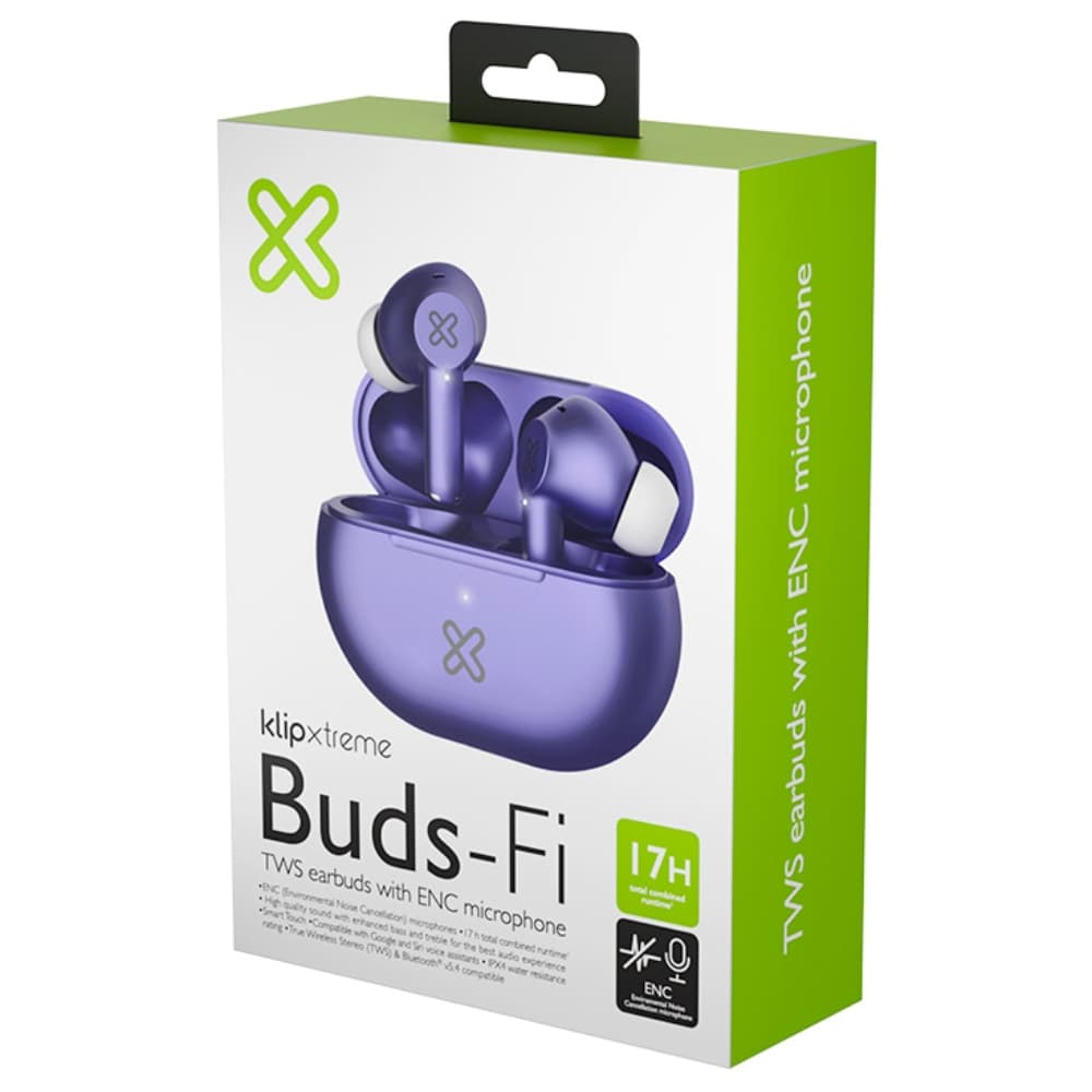 Fone de Ouvido Klip Xtreme Buds-Fi KTE-015PR Bluetooth - Purple 4