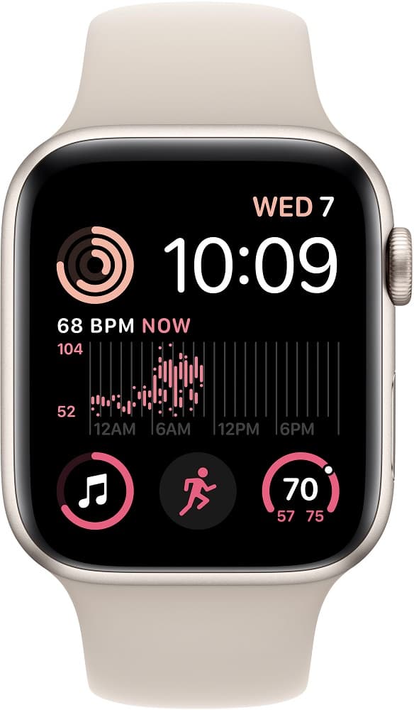 Apple Watch SE 2nd Generation MNT33LL/A 40mm GPS - Starlight Aluminum/Sport band 2