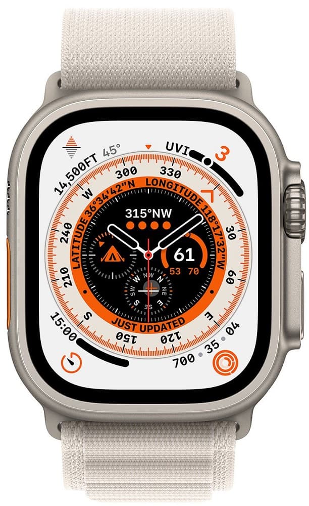 Apple Watch Ultra MQEY3LL/A 49mm (GPS + Celular) - Titanium/Starligth  2