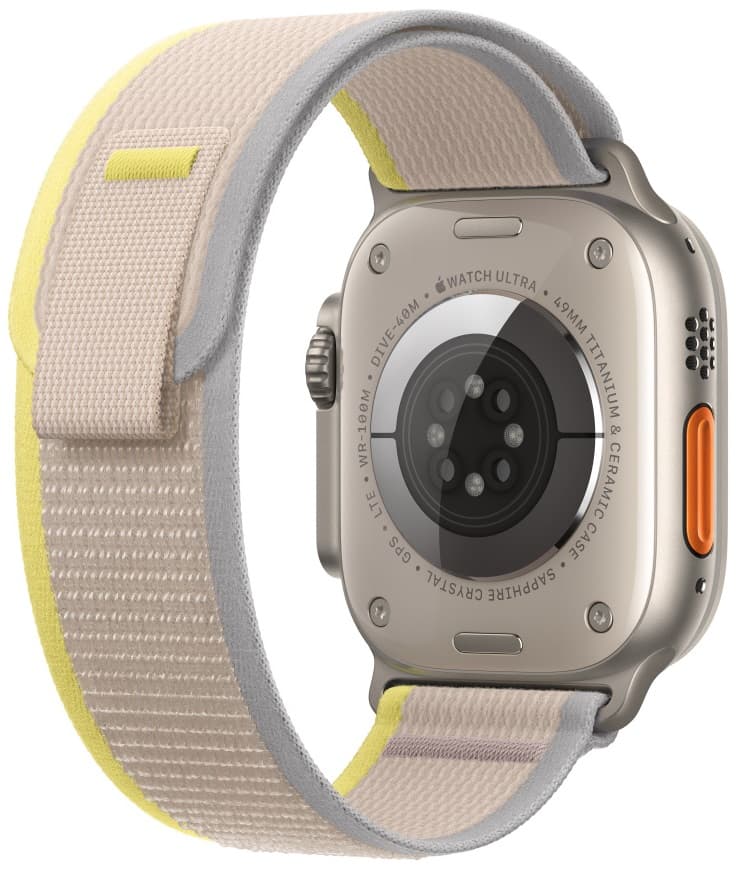 Apple Watch Ultra MQF23LL/A 49mm (GPS + Celular) - Titanium/Yellow Beige  3