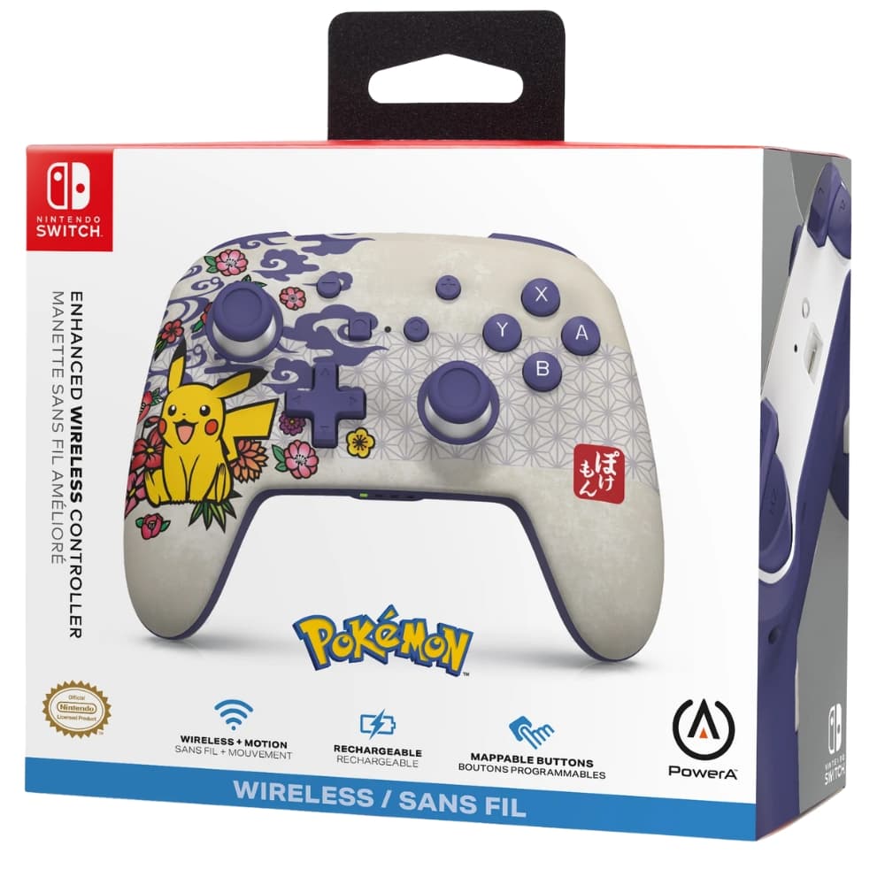 Controle Wireless PowerA Nintendo Switch - Pikachu Blossom (PWA-A-09851) 7