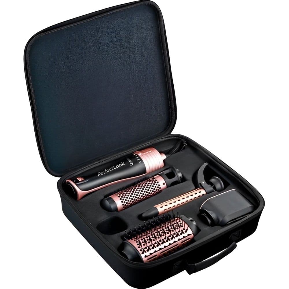 Kit Escova Secadora Quanta PerfectLook QTKCS7001 1300W 2V - Black/Rose Gold 3