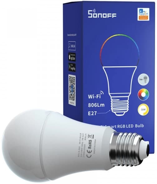 Lâmpada Smart Sonoff B05-B-A60 Alexa 9W 220-240V RGB 2
