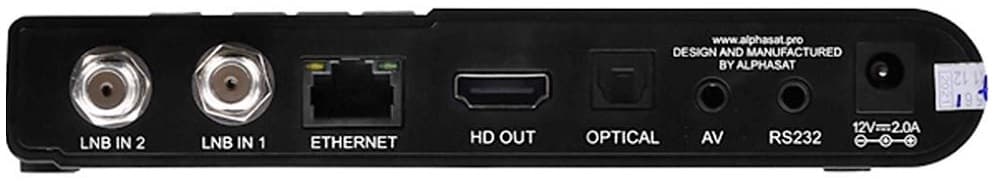 Receptor FTA Alphasat TX KVM Plus FHD - Preto 2