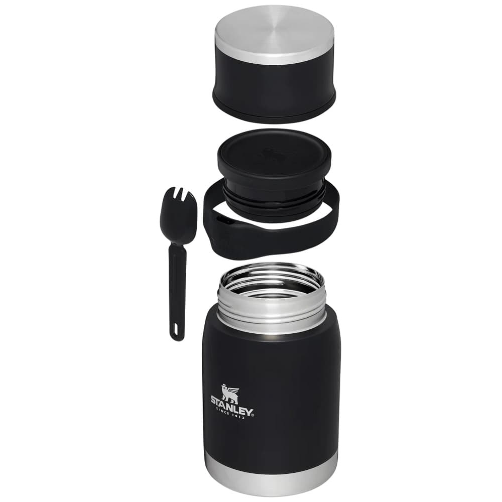 Pote Térmico + Garfo/Colher Stanley The Adventure To-Go Food Jar 710ml - Black 2