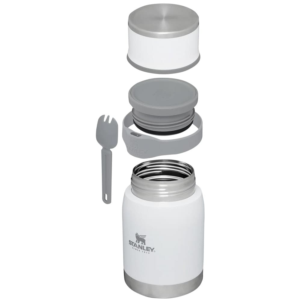 Pote Térmico + Garfo/Colher Stanley The Adventure To-Go Food Jar 710ml - White 2