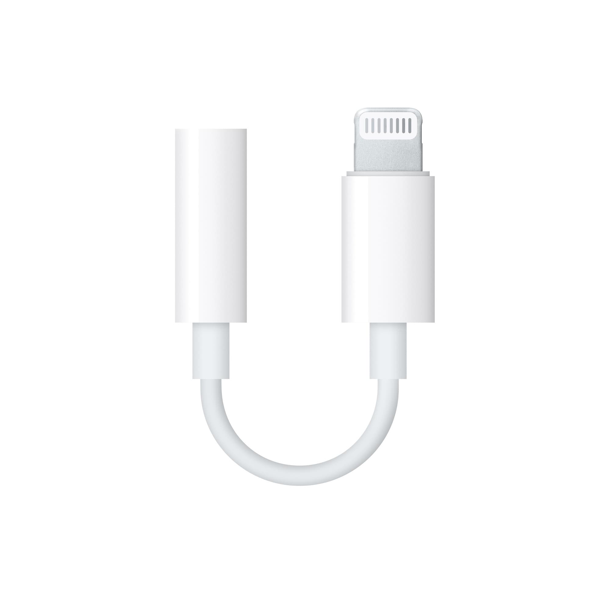 Apple Lightning to 3.5mm Headphone Jack Adapter MMX62AM/A - White 2