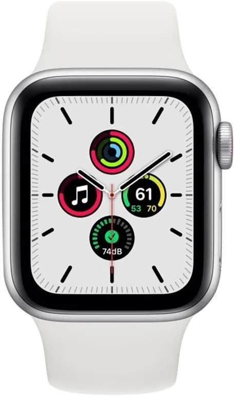 Apple Watch SE 2nd Generation MNT93LL/A 40mm GPS - Silver Aluminum/White Sport Band (Vitrine) 2