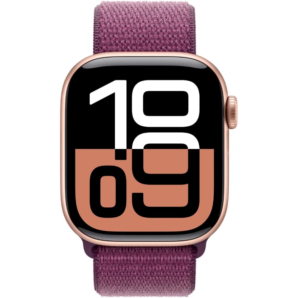 Apple Watch Series 10 MWWK3AM/A 42mm GPS - Aluminum Rose Gold/Plum Sport Loop 2