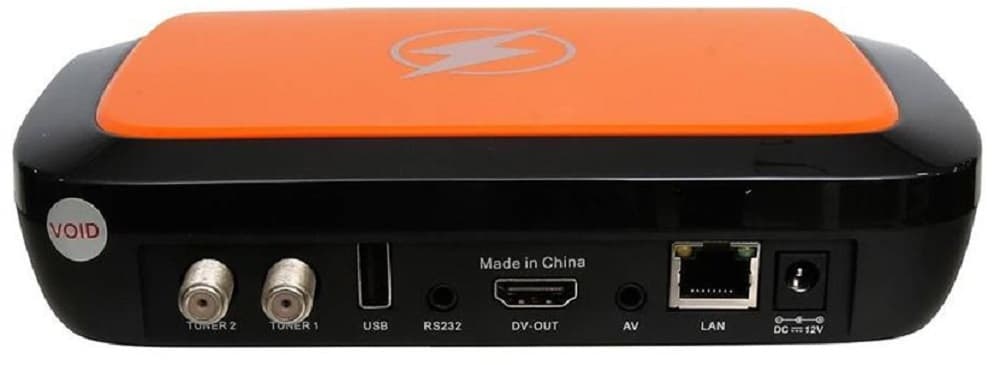 Receptor FTA Azamerica Champions 2/8GB Ultra HD Wi-Fi/Bluetooth/IPTV Bivolt - Preto/Laranja  2