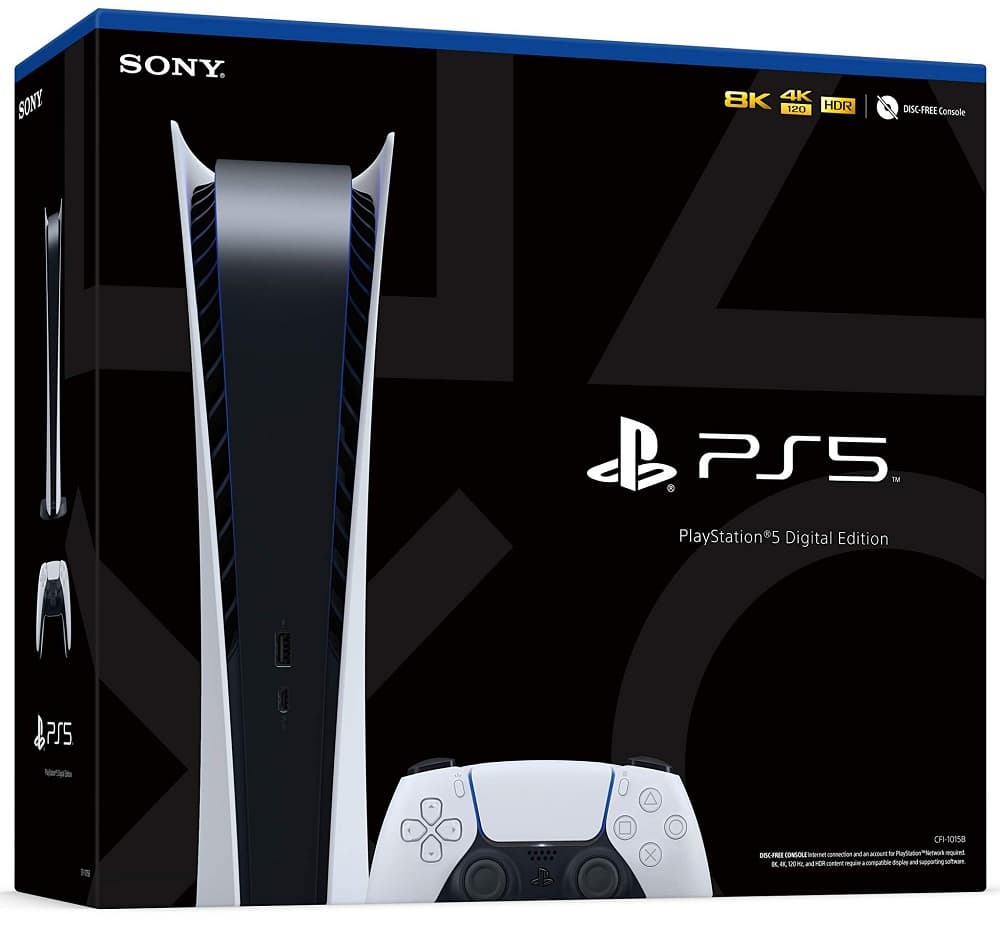 Console Sony PlayStation 5 CFI-1215B Digital 825GB SSD - White/Black 2