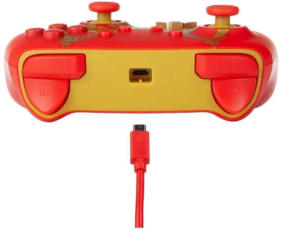 Controle Nintendo Switch PowerA Enhanced Wired 1516987-01 - Super Mario Golden  2