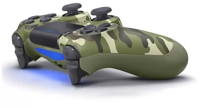Controle Sony Dualshock 4 para PlayStation 4 CUH-ZCT2G 16 - Green Camouflage (Japonês)  3
