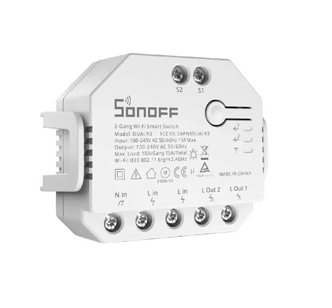 Interruptor Smart Sonoff DUALR3 Wi-Fi 2V - White 2