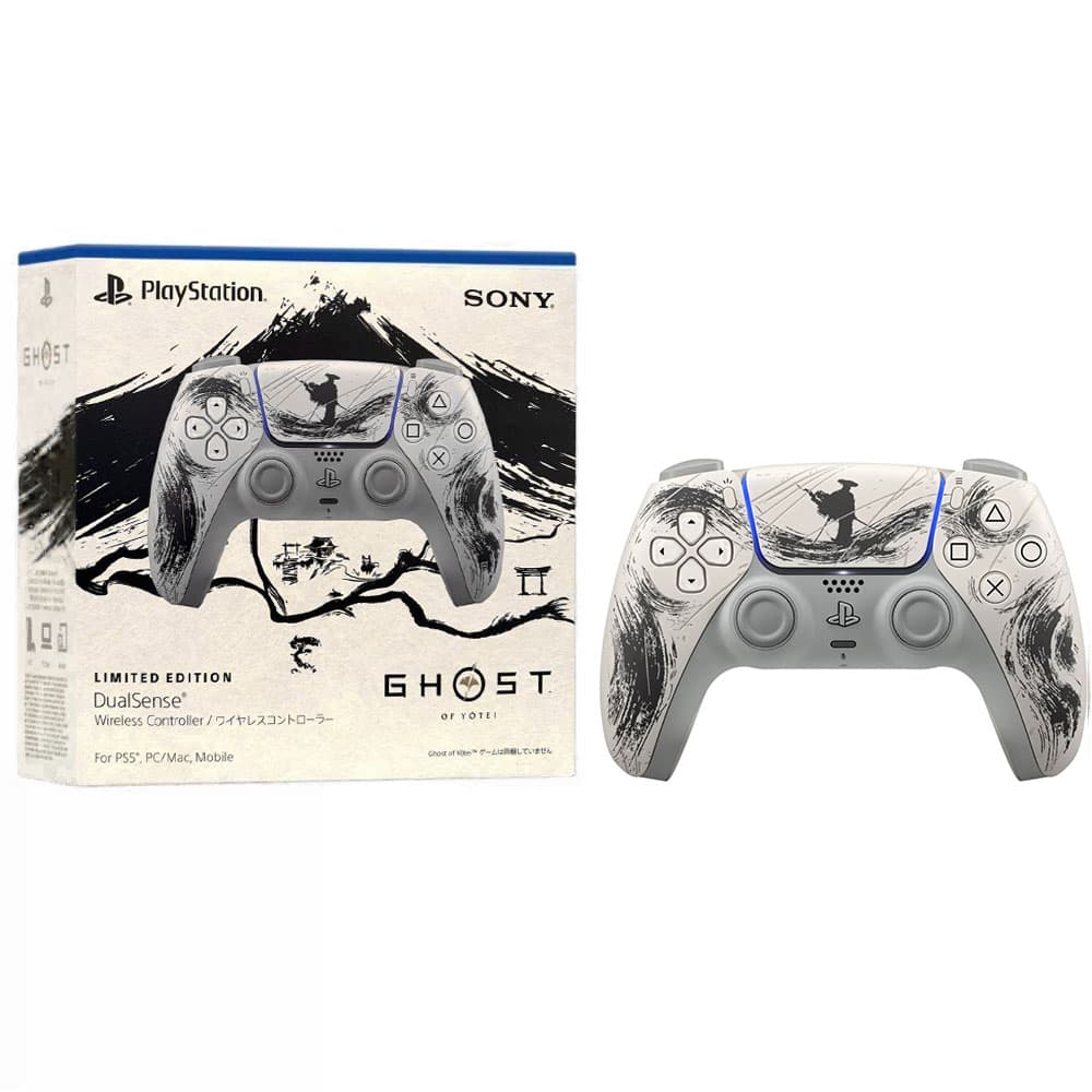 Controle Sony Dualsense para PlayStation 5 CFI-ZCT1J - Ghost of Yōtei Black Limited Edition (Japonês) 6