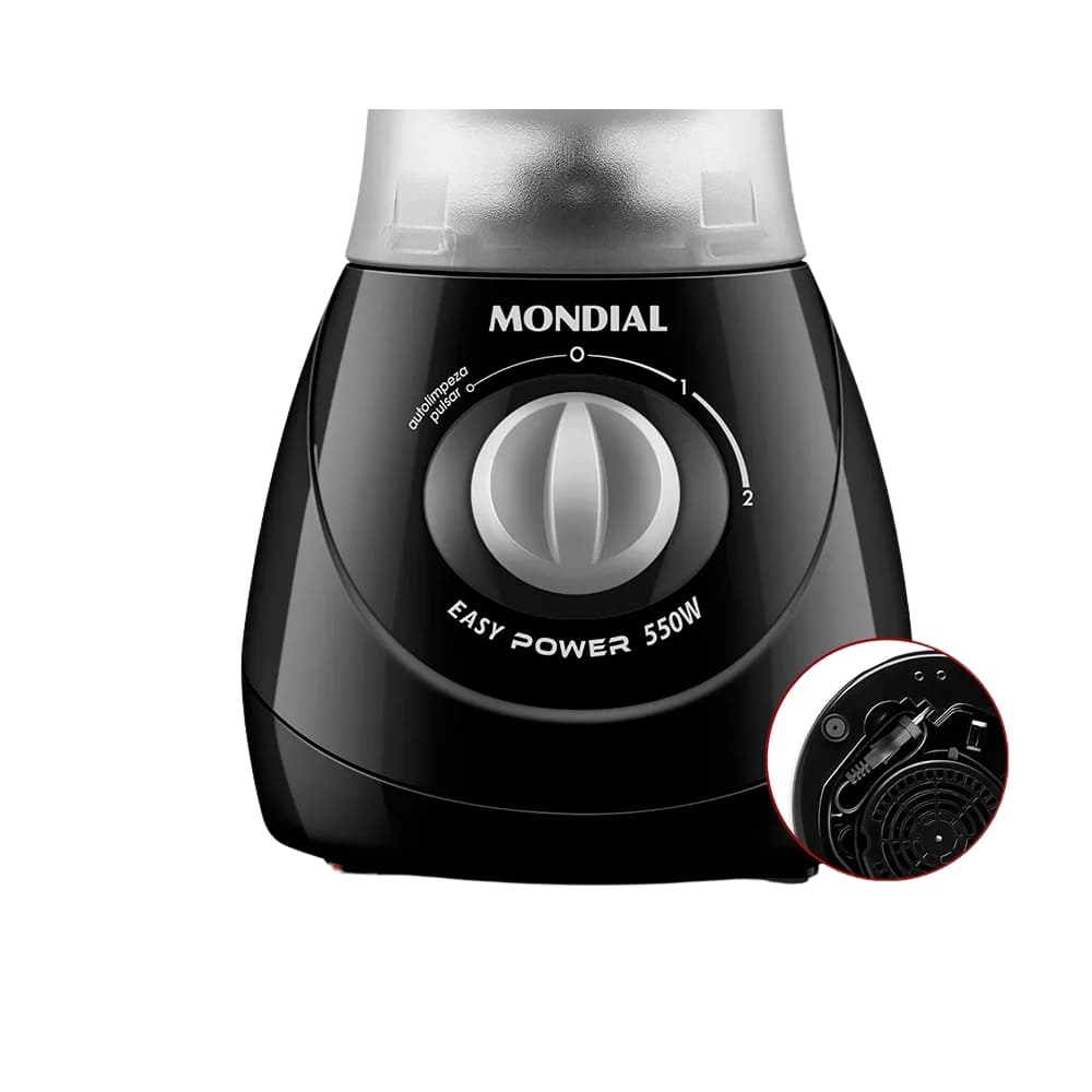 Liquidificador Mondial Easy Power L-550-B 220V 1.9L 550W - Black 3