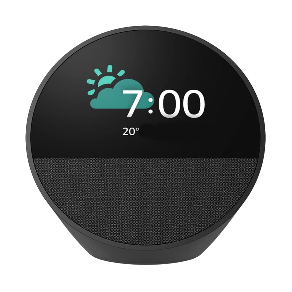 Speaker Smart Amazon Echo Spot Clock with Alexa - Black 2