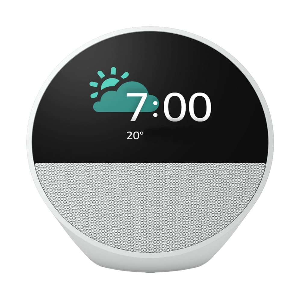 Speaker Smart Amazon Echo Spot Clock with Alexa - White 2