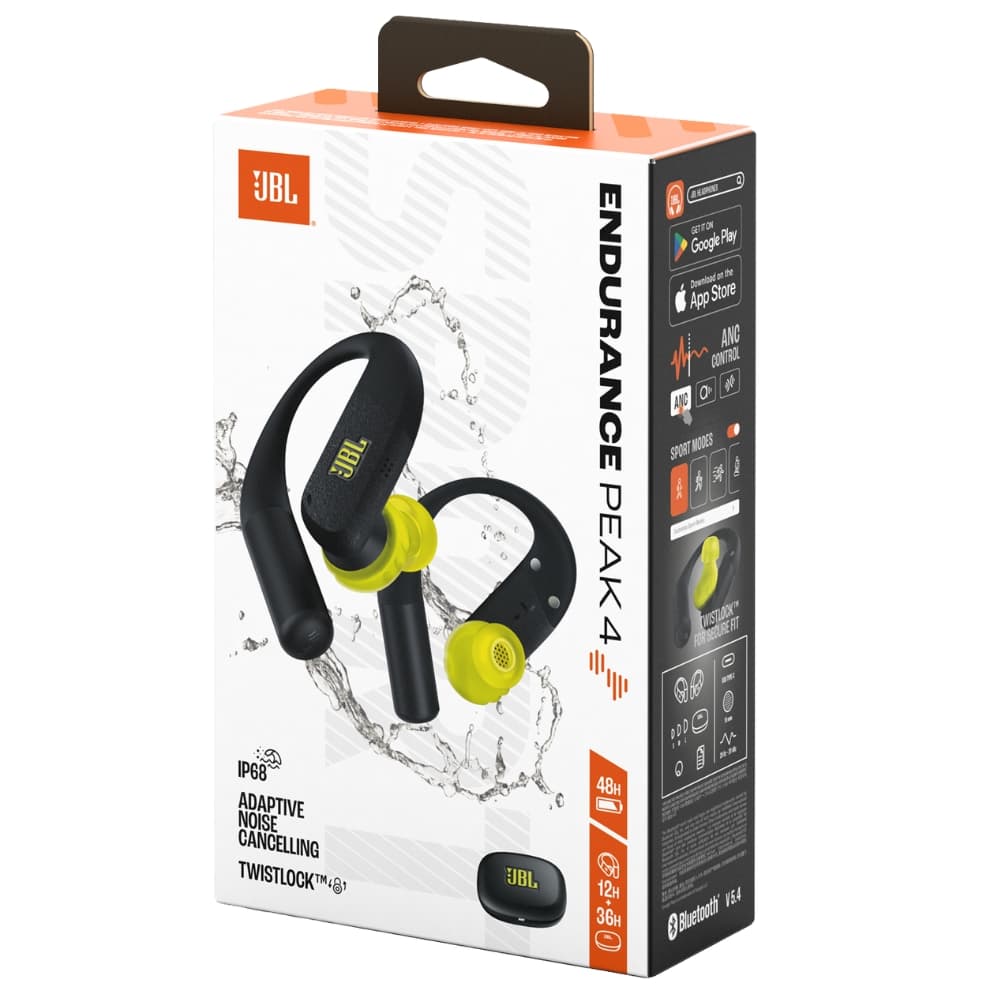 Fone de Ouvido JBL Endurance Peak 4 Bluetooth - Black/Lime 6