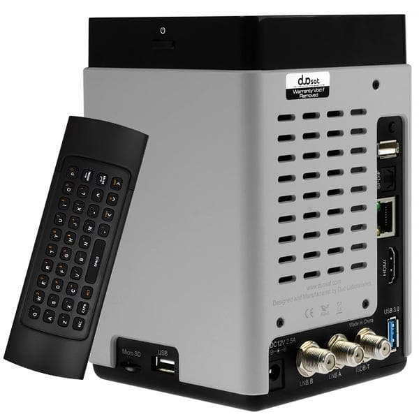 Receptor FTA Duosat Next FX Ultra HD 2/16GB Wi-Fi/Bluetooth/IKS/SKS Bivolt Cinza/Preto 2