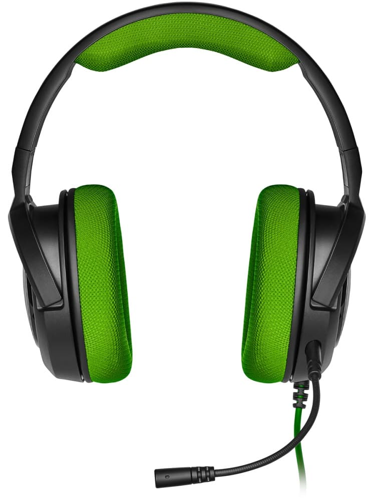 Fone de ouvido Gaming Corsair HS35 CA-9011197-NA - Preto/Verde 3