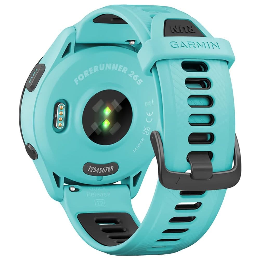 Relógio GPS Garmin Forerunner 265 010-02810-02 - Turquoise/Black 4