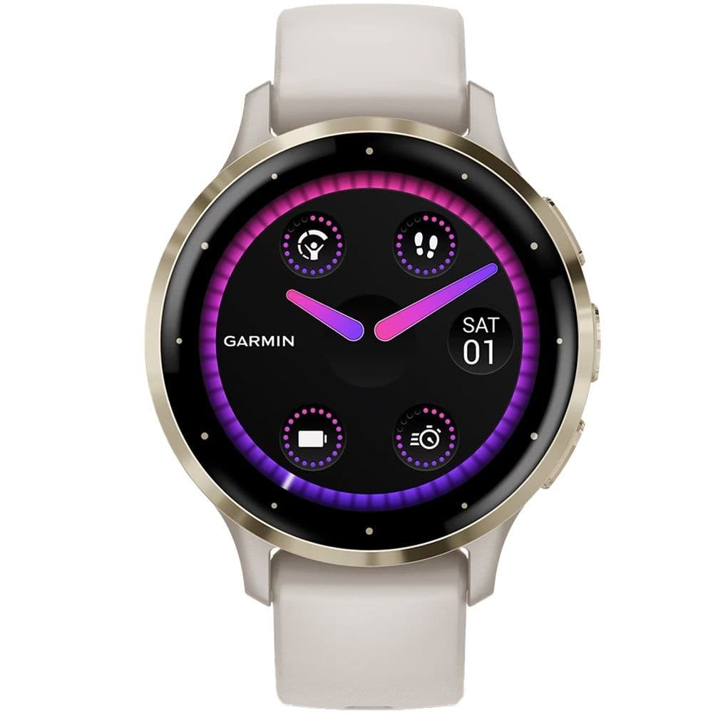 Relógio GPS Garmin Venu 3S 010-02785-04 - Soft Gold/Ivory 2