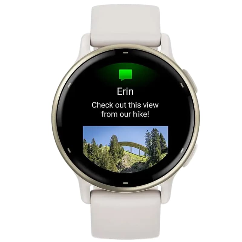 Relógio GPS Garmin Vívoactive 5 010-02862-11 - Aluminum/Ivory Gold 2