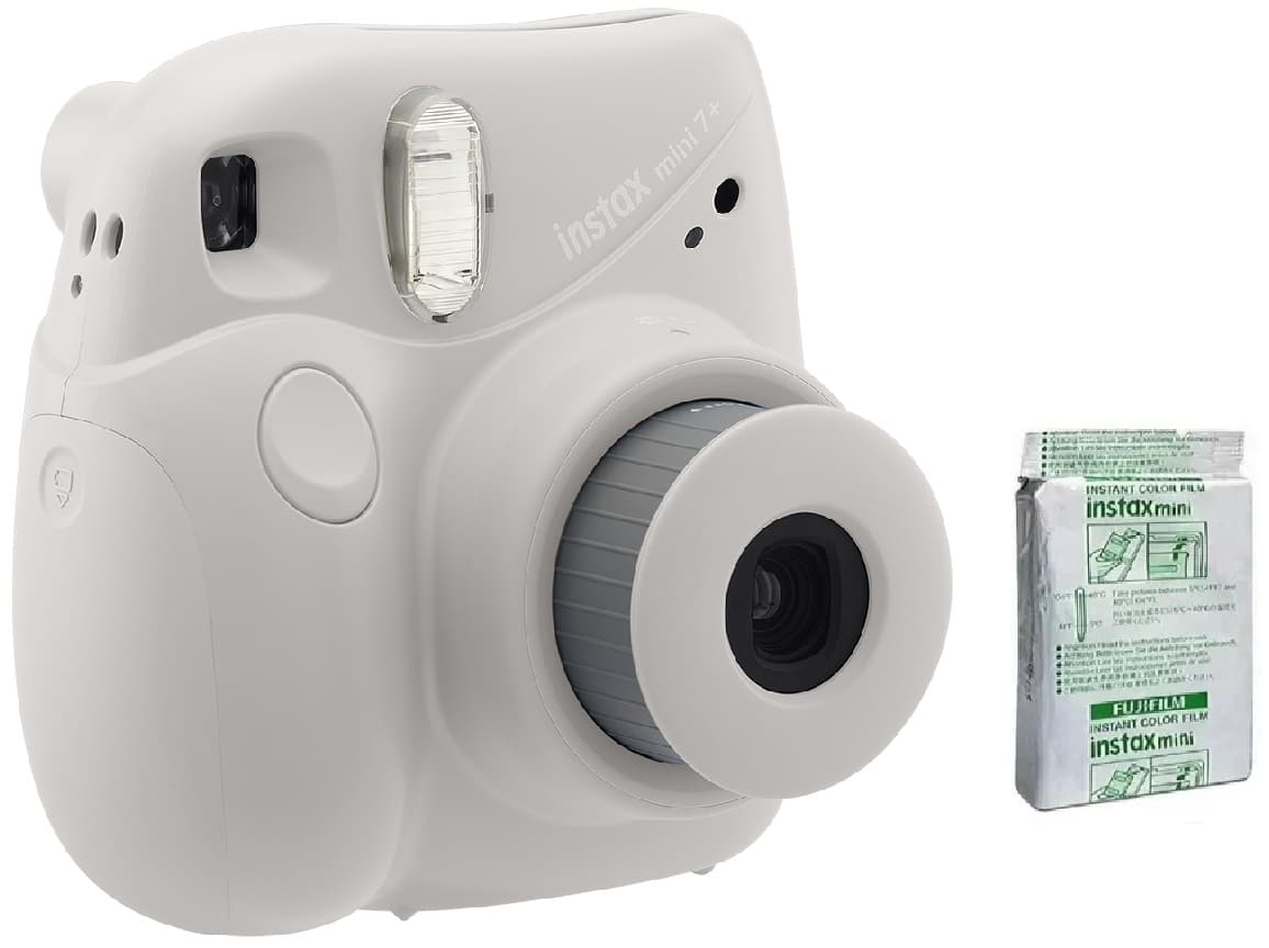 Câmera Instantânea Fujifilm Instax Mini 7+ Gray + Papel Térmico Instax Mini (10 unidades) 3