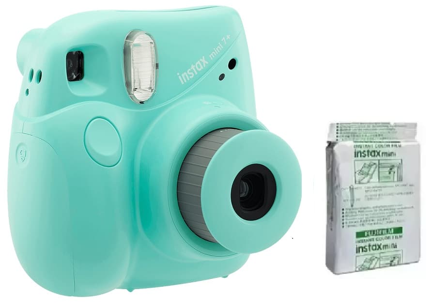 Câmera Instantânea Fujifilm Instax Mini 7+ Seafoam Green + Papel Térmico Instax Mini (10 unidades) 3