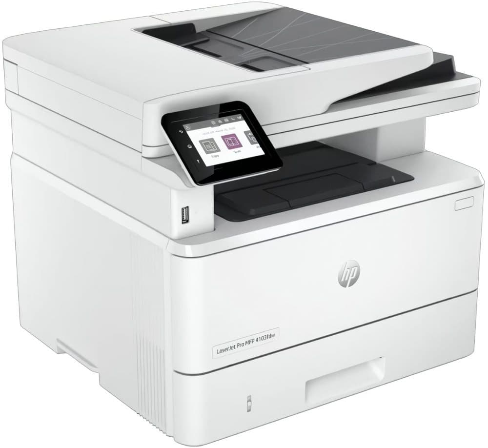 Impressora Multifuncional Monocromática HP Laserjet Pro MFP-4103FDW 220V - Branco/Preto 3