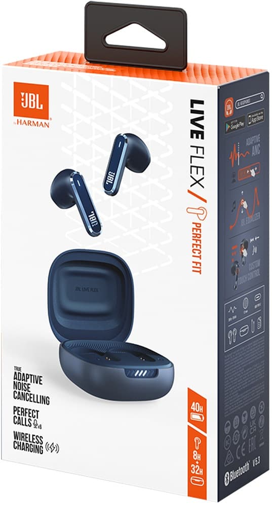 Fone de Ouvido JBL Live Flex Bluetooth ANC - Blue 7