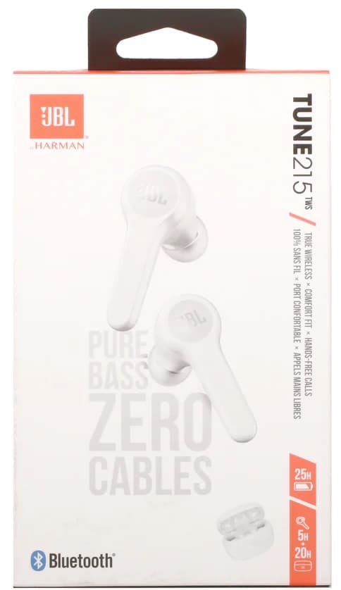 Fone de Ouvido JBL Tune 215TWS Bluetooth - White 4