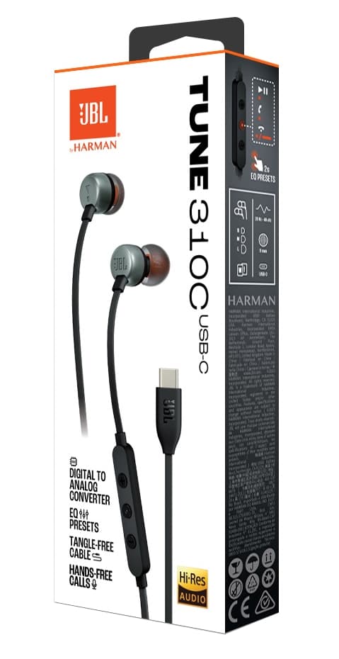 Fone de Ouvido JBL Tune 310C USB-C - Black 5