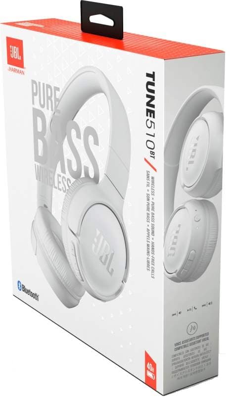 Fone de ouvido JBL Tune 510BT Bluetooth - White 4