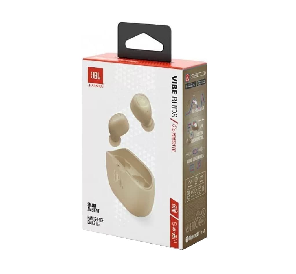 Fone de Ouvido JBL Vibe Buds Bluetooth - Beige 4