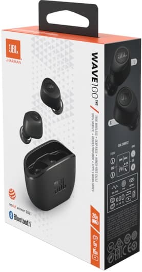Fone de Ouvido JBL Wave 100TWS Bluetooth - Black 4